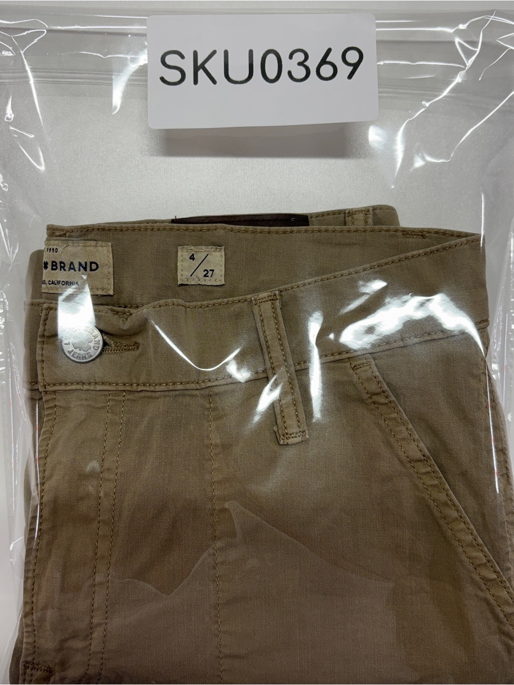 Lucky Brand The Cargo Khaki Utility Pants 4 Safari Casual Chic - Picture 13 of 13
